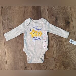 Old Navy Cream Baby Onesie with Star Design